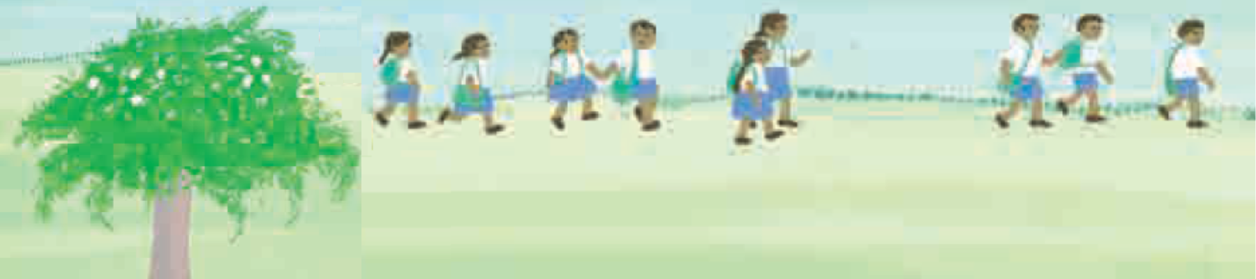 Children are going to school ...