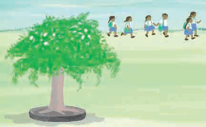 children are going to school